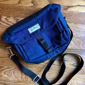 Vintage LL Bean Mini Messenger Bag Cross Shoulder
